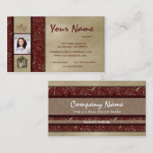 Cartes de visite de marbre 6 de photo (Devant / Derrière)