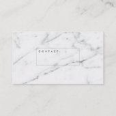 Cartes de visite de marbre minimalistes (Dos)