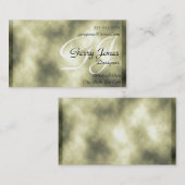 Cartes de visite de marbre verts d'arrière - plan (Devant / Derrière)