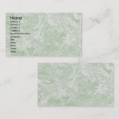 Cartes de visite de marbre verts de Lit (Devant / Derrière)
