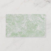 Cartes de visite de marbre verts de Lit (Dos)