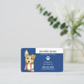 Cartes de visite de marche de chien fait sur (Debout devant)