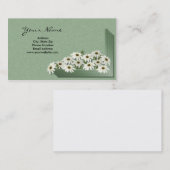 Cartes de visite de marguerites de boîte de (Devant / Derrière)