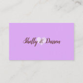 Cartes de visite de mariages campagnards de bocaux (Dos)