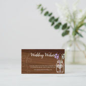 Cartes de visite de mariages campagnards de bocaux (Debout devant)