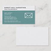 Cartes de visite de marketing direct par courrier (Devant / Derrière)