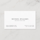 Cartes de visite de masculine de laine grise de ch (Dos)