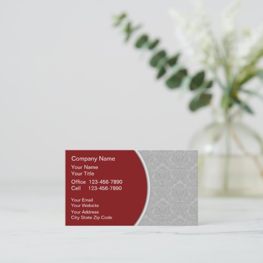 Cartes de visite de massage (Debout devant)