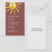 Cartes de visite de massage (Devant / Derrière)