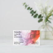Cartes de visite de massage (Debout devant)