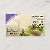 Cartes de visite de massage (Devant)