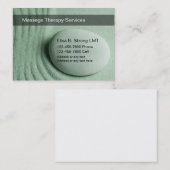 Cartes de visite de massage (Devant / Derrière)
