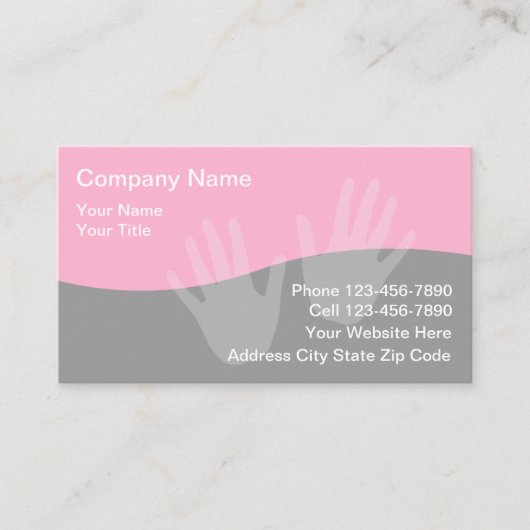 Cartes de visite de massage (Devant)