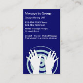 Cartes de visite de massage (Devant)