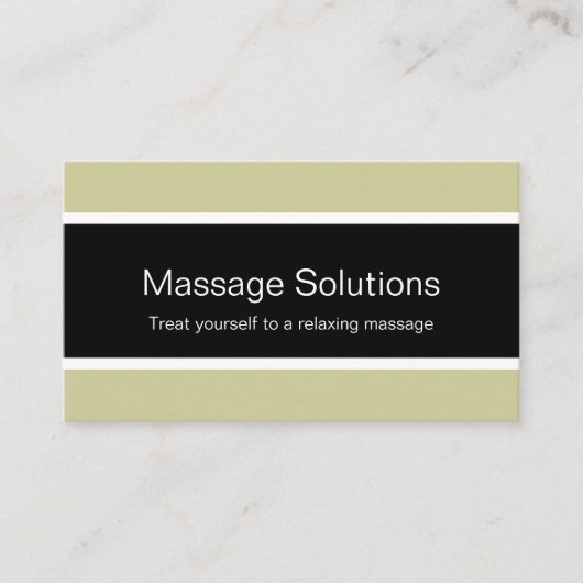 Cartes de visite de massage (Devant)