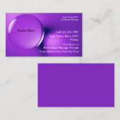 Cartes de visite de massage (Devant / Derrière)