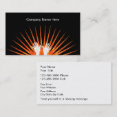 Cartes de visite de massage (Devant / Derrière)