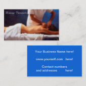 Cartes de visite de massage (Devant / Derrière)