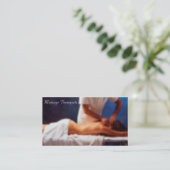 Cartes de visite de massage (Debout devant)