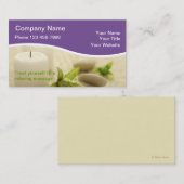 Cartes de visite de massage (Devant / Derrière)
