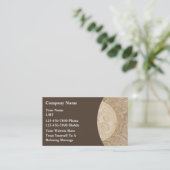 Cartes de visite de massage (Debout devant)