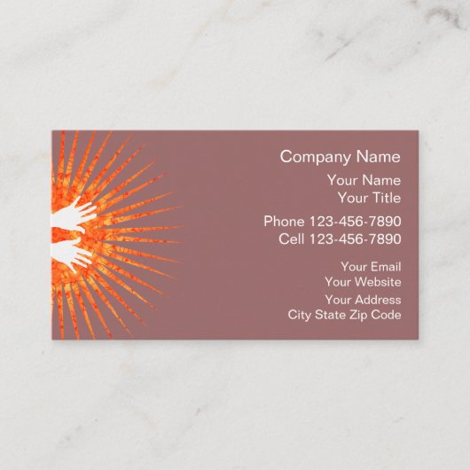 Cartes de visite de massage (Devant)