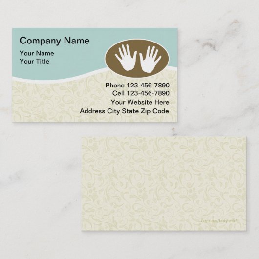 Cartes de visite de massage (Devant / Derrière)