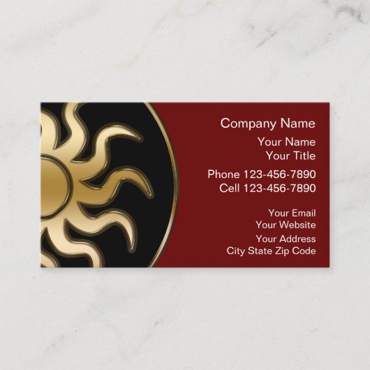 Cartes de visite de massage (Devant)