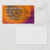 Cartes de visite de massage (Devant / Derrière)