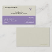 Cartes de visite de massage (Devant / Derrière)