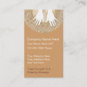 Cartes de visite de massage (Devant)