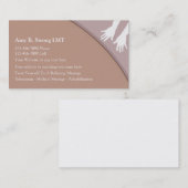Cartes de visite de massage (Devant / Derrière)