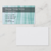 Cartes de visite de massage (Devant / Derrière)