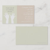 Cartes de visite de massage (Devant / Derrière)