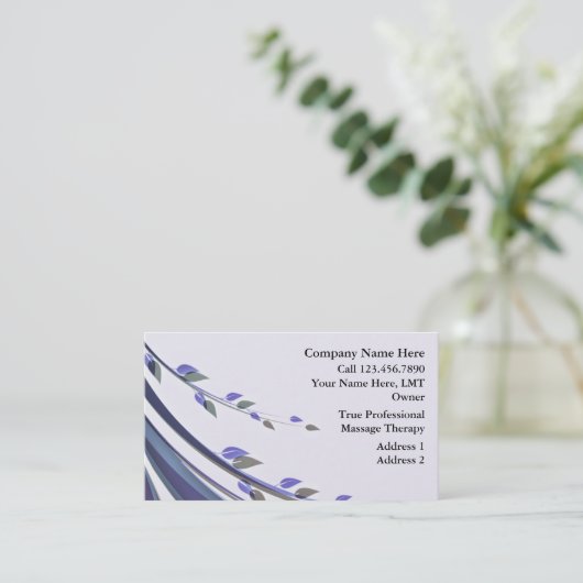 Cartes de visite de massage (Debout devant)