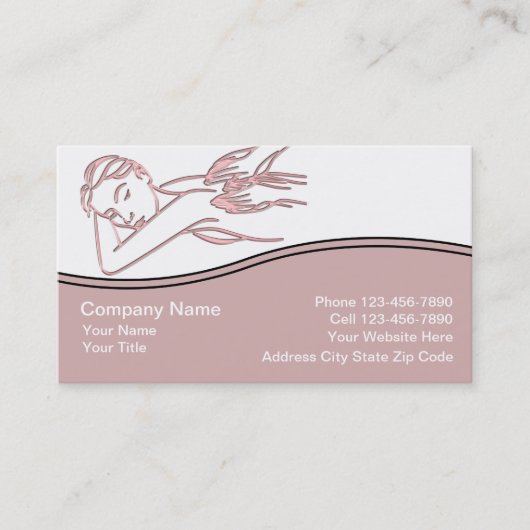 Cartes de visite de massage (Devant)