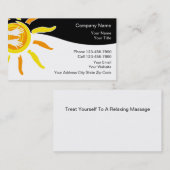 Cartes de visite de massage (Devant / Derrière)