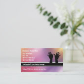 Cartes de visite de massage (Debout devant)