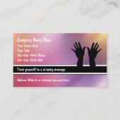 Cartes de visite de massage (Devant)