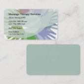 Cartes de visite de massage Abstrait moderne (Devant / Derrière)