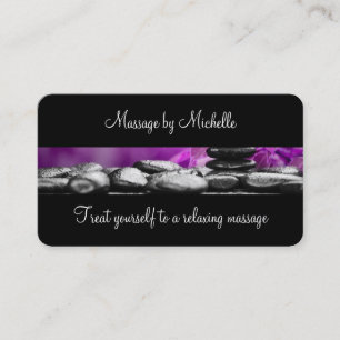 Cartes de visite de massage apaisants