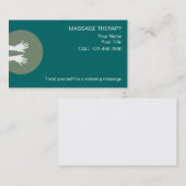 Cartes de visite de massage simples (Devant / Derrière)