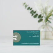 Cartes de visite de massage simples (Debout devant)