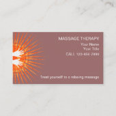 Cartes de visite de massage simples (Devant)