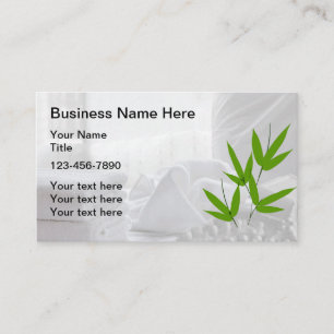 Cartes de visite de massage spa