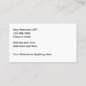 Cartes de visite de massage tendance et relaxant (Dos)