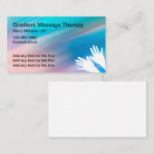 Cartes de visite de massothérapeute tendance (Devant / Derrière)