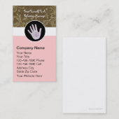 Cartes de visite de massothérapie (Devant / Derrière)