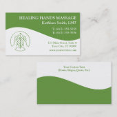 Cartes de visite de massothérapie (Devant / Derrière)
