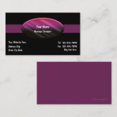 Cartes de visite de massothérapie (Devant / Derrière)